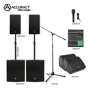 Système audio professionnel Accuracy Pro Audio CBN10-COMBO, enceintes, son extérieur, ensemble musical professionnel, système de sonorisation PA - Product Image 2