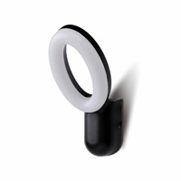 Lampe murale extérieure LED, IP65 étanche, en aluminium noir, garantie 3 ans, luminaire mural extérieur moderne