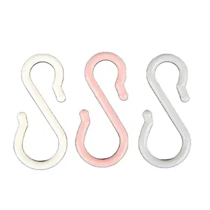 DAJAVE 100 Pack S Hooks for Hanging, 2.5 Inch Heavy Duty S Hook with  Plastic Caps, Stainless Steel Small S Hanging Hangers Hooks for Hanging  Clothes