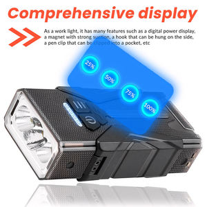 New product multifunctional flashlight with magnet strong <b>light</b> multi-<b>light</b> source can be equipped with bracket work <b>light</b> - Product Image 4