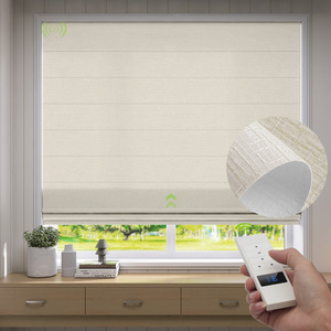 Stores romains motorisés ZSTARR à commande intelligente pour <span class=keywords><strong>baie</strong></span> <span class=keywords><strong>vitrée</strong></span>, stores sur mesure - Product Image 1