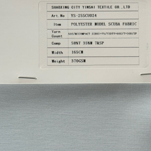 Trọng Lượng Nặng Cho Phương Pháp Polyester Spandex Scuba Knit Vải Cho Mùa Thu Mùa Đông Quần Áo Sợi Ngang Dệt Kim Cho Thoải Mái Trang Phục - Product Image 5