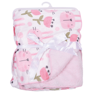 Couverture en polyester pour enfants pour poussette de pépinière lit d'enfant en bas âge siège de voiture couvertures polyvalentes pour bébé - Product Image 1