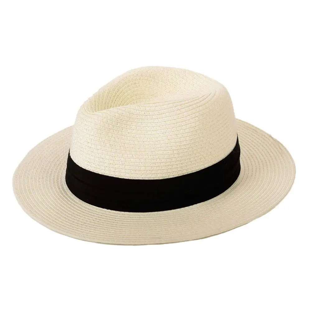 Wholesale Natural Grass Sun Sombreros Wide Brim Beach Newest Design Summer Custom Women Panama Straw Hat