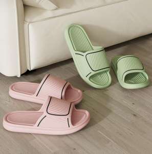 Internet celebrità comode pantofole estive per gli uomini antiscivolo suole morbide senza odore suono per uso esterno bagno coppie - Product Image 3