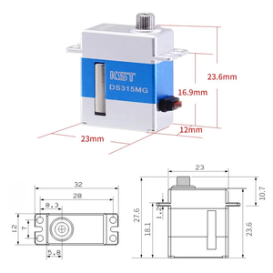 KST DS315MG V8.0 Mini Digital Metal Gear Coreless 4.8kg 0.07s for RC Helicopter Coreless Brushless - Product Image 6