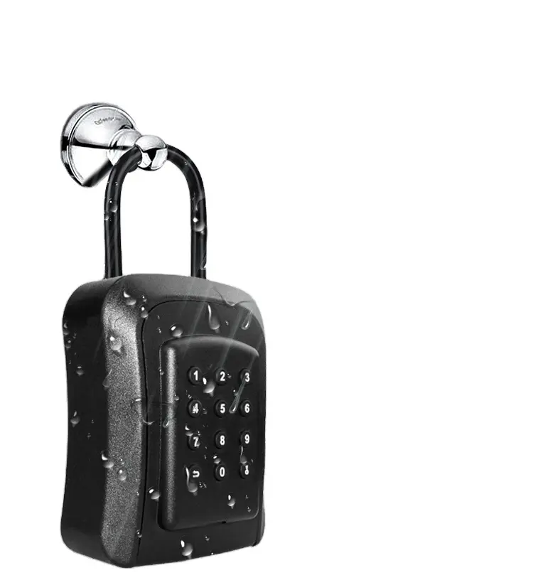 Tuya Ttlock Zink Legering Ip65 Digitale Wachtwoord Opslag Lockbox Buitenmuur Sleutelloze Smart Key Box Voor Sleutels