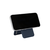 Support magnétique portable et porte-cartes en stock pour support de téléphone en forme de A avec porte-cartes en tissu technique pour utilisation sur bureau