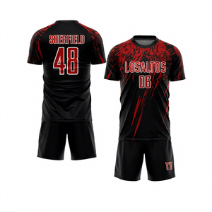 Camiseta de Fútbol Sublimada Personalizada de Alta Calidad para Hombre, Nombre del Equipo, Número, Absorbe la Humedad, Ajuste Atlético, Manga Corta - Product Image 1