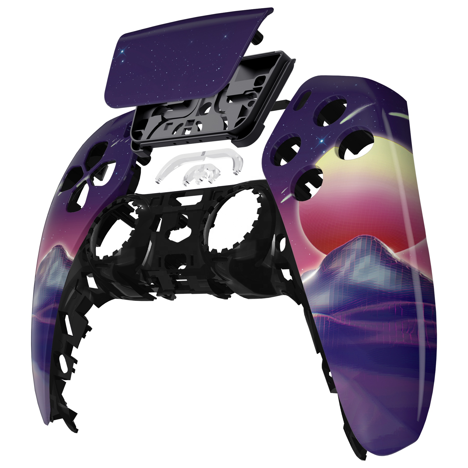 Супер яркий узор, пользовательские игровые аксессуары, сменная Передняя крышка корпуса PS5, чехлы для контроллеров PS5 Playstation