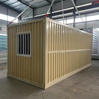 Maison préfabriquée en conteneur pliable de 20 pieds, structure en acier, panneaux sandwich, appartement modulaire pour chantier de construction, bureau, logement