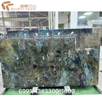 Dalles de pierre naturelle Prix Dalles de granit bleu Labradorite Conception de carreaux de Madagascar
