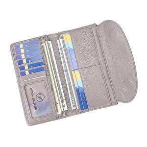 AndoBag Carteras Largas de Cuero Genuino para Mujer, Cartera de Mano de Cuero Patentado, Monedero Vintage de Moda, Tarjetero 1557 - Product Image 6