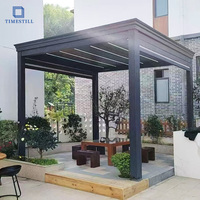Pérgola Bioclimática Personalizada de 3x4, 4x6 con Puertas de Vidrio para Exteriores, Ideal para Vivir al Aire Libre Durante Todo el Año