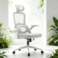 Fauteuil de bureau de direction ergonomique moderne et confortable à dossier haut, pivotant, de luxe, inclinable, en maille, pour la vente en gros