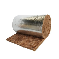 Rouleau de laine de verre marron sans formaldéhyde, isolation thermique et acoustique écologique en fibre de verre chocolat pour murs et plafonds