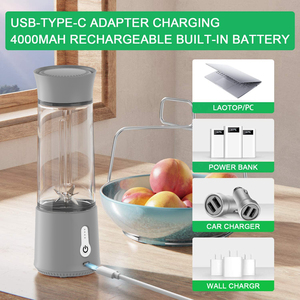 500ml BPA משלוח מיני חלבון לנער נייד בלנדר נטענת 4000mAh עם CE,ROHS - Product Image 2