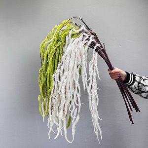 Branches de saule artificielles Meng Jie, blanches et vertes, plantes décoratives pour les cafés et les magasins de vêtements - Product Image 2