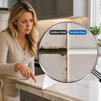 Sellador Epóxico de Dos Componentes Premium, Impermeable y Antimoho, para Juntas de Azulejos de Cerámica, para Cocina y Baño, 400 ml