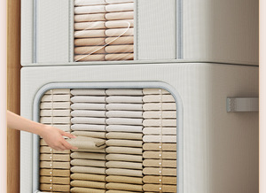Boîte de rangement en tissu Oxford, grande capacité, pliable, épaissie, organisateur de vêtements, rangement de placard, organisation de rangement - Product Image 5