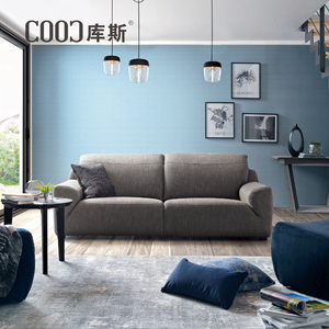 Guangzhou luxus divani italiani mobili moderni in tessuto di lino divano a due posti de <span class=keywords><strong>canto</strong></span> soggiorno set di divani componibili grigi - Product Image 2