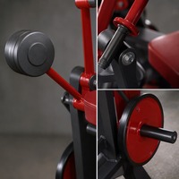 Machine à triceps professionnelle pour salle de sport, appareil d'extension des bras robuste à charge de plaques en acier avec coussinets pour les bras