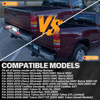 Lampe de plaque d'immatriculation LED de courtoisie en forme de U, blanche et rouge, pour Chevy Silverado GMC Sierra 1999-2013 Cadillac Escalade, en stock aux États-Unis