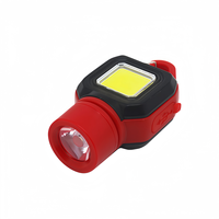 Lampe de poche portable USB rechargeable étanche en ABS avec LED COB à focalisation réglable pour la réparation automobile, le camping et l'utilisation domestique