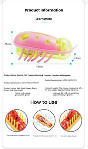 Juguete Eléctrico Realista de Plástico con Forma de Insecto, Mini Nano Insecto Saltarín Electrónico, Ratón Electrónico para Pelear, Entretenimiento, Juguete para Gatos - Product Image 2