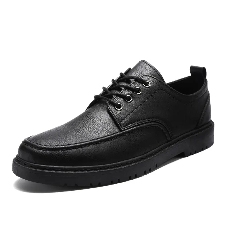 Men's Business PU Leather Shoes Fashion Trend Teenagers' Handsome Casual Shoes Male Retro Luxury Elegant Dress Driving Shoes
