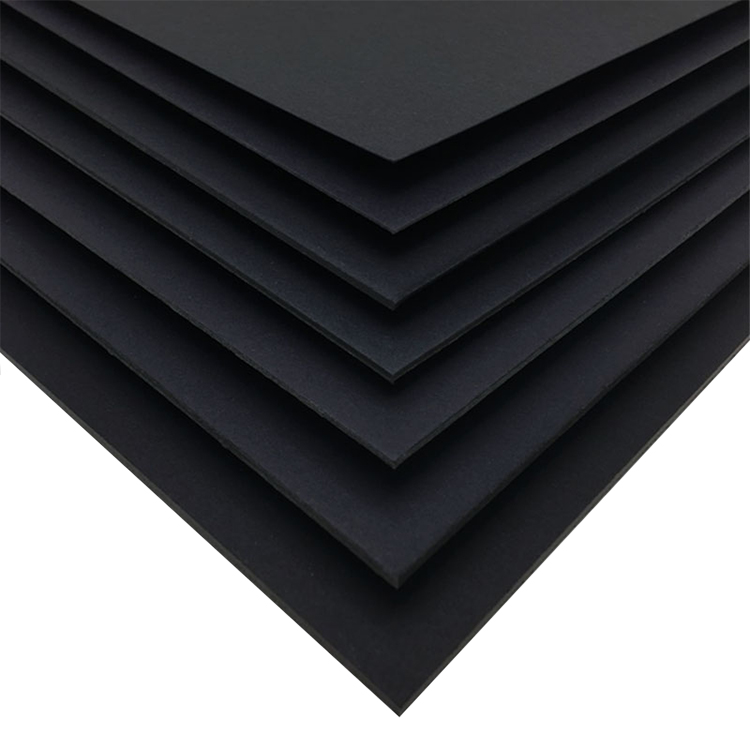 Eco-friendly Small Packaging: Custom Black Cardboard, Thick Black Paper Board Roll for Gift.