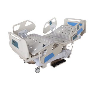Lit <span class=keywords><strong>médical</strong></span> électrique pour soins intensifs avec cadre en acier laminé à froid, système de pesée et contrôleur LCD pour infirmière, position d'examen et de choc RCP - Product Image 1