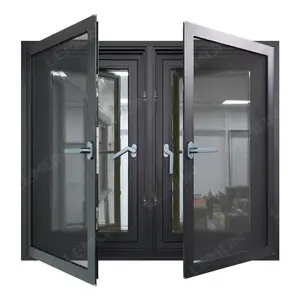 Wholesale USA Chian Aluminum Frame Double Glazed Casement Windows For Home Casement Window And Door