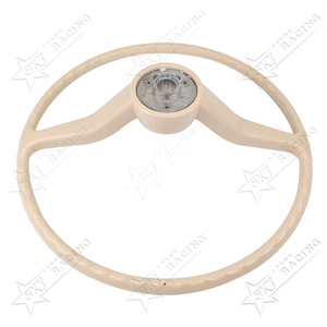 พวงมาลัยขนาด 15-3/4 นิ้ว สีเทาคลาสสิก เบจ แทน ไอวอรี่ ไวท์ แบล็ค สำหรับรถโฟล์คสวาเกน บีเทิล คาร์มันน์ กีอา รุ่นที่ 3 ปี 62-71 - Product Image 2