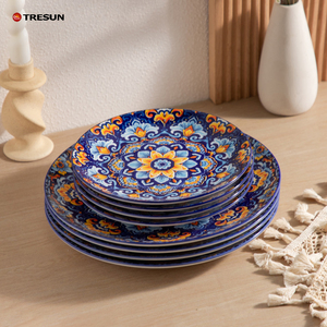 Platos y Vajilla de Porcelana Bohemia con Diseño Floral, Plato de Sopa de Cerámica a Precio Económico al por Mayor - Product Image 3
