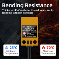 Sensor de proximidad inductivo magnético CHEN TL-Q5MC2 DC6-36V NPN NO IP67 de montaje por tornillo, tipo columna angular empotrada, cuerpo de ABS