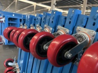 Conteneur à roulettes industriel, panneau en maille, conception pliable, grande capacité, cage de manutention d'entrepôt