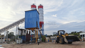 Xinyu โรงงานปูนซีเมนต์ขนาดเล็กที่มี HZS120 HZS25 25m 3/H ถึง120m 3/H คอนกรีตรูปแบบโรงงานผสมเคลื่อนที่สำหรับขาย - Product Image 2
