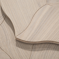 Parquet en chêne en gros, dalles géométriques multicouches en bois à joint mâle et femelle