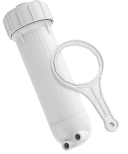 Carcasa de Repuesto para Filtro de Membrana de Ósmosis Inversa Manual de Plástico al por Mayor con 3 Accesorios, Llave de Codo y Válvula de Retención - Product Image 1