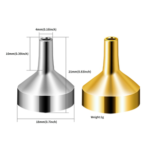 Funil de metal para enchimento | funil minúsculo de alumínio/mini funil/funil do perfume atomiser e óleo essencial - Product Image 6