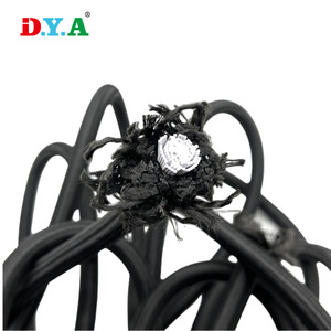 Cordon élastique en latex polyester double couche noir résistant <span class=keywords><strong>de</strong></span> 12 mm pour la fixation, le saut sur trampoline, l'exercice - Product Image 5