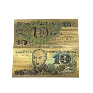 Billetes <span class=keywords><strong>de</strong></span> Banco <span class=keywords><strong>de</strong></span> Polonia Sin Valor Nominal <span class=keywords><strong>de</strong></span> 10, 20, 50, 100, 200, <span class=keywords><strong>500</strong></span> y 1000 PLN, Chapados en Oro <span class=keywords><strong>de</strong></span> 24k - Product Image 3