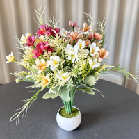Fleurs artificielles de haute qualité au toucher réel, 32 cm, pour la fête des mères, la Saint-Valentin, les cadeaux de mariage, les bouquets, la décoration d'anniversaire