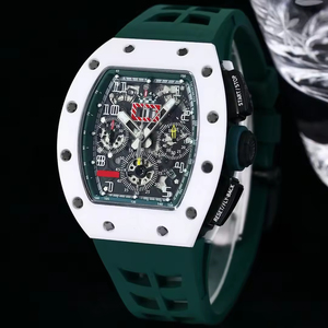 2026 Bestselling 011-FM White Ceramic Automatic Mechanical <b>Watch</b>, Tonneau Hollow <b>Watch</b> with High-Quality Recurring Timing Functi - Product Image 2