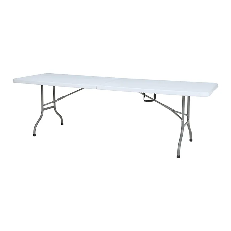Прочный 8 футов пластиковый складной стол белый для наружного использования 2018 10 кухня современный дешевый 200 кг диаметр 28 1 мм