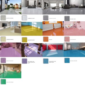 Độ bóng cao Đá Cẩm Thạch hiệu ứng Epoxy lớp phủ sàn, sàn bê tông tự san lấp mặt bằng sơn, màu cát kho nhà để xe - Product Image 4