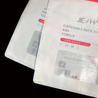 Sacs en plastique personnalisés imprimés avec fermeture éclair, refermables, avec trou de suspension, pour serviettes de bain jetables et articles quotidiens