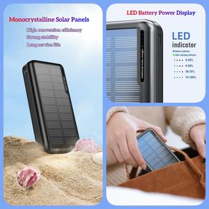 Портативное зарядное устройство OTHC 818P на 10000 мАч с солнечной батареей, литий-полимерное, высокой емкости, для экстренной зарядки мобильных телефонов на открытом воздухе, с быстрым креплением - Product Image 2