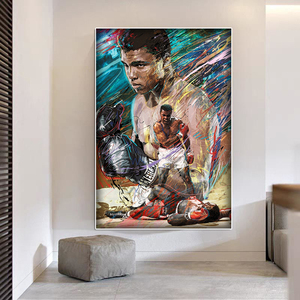 Street Graffiti <span class=keywords><strong>Art</strong></span> Boxing Champion Portrait Poster e stampa Canvas <span class=keywords><strong>Gym</strong></span> Wall <span class=keywords><strong>Art</strong></span> Room Decor dipinti ad olio <span class=keywords><strong>Art</strong></span> - Product Image 5